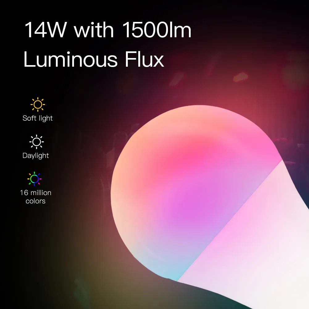 SLS 14W E27 RGB Dimmable Alexa Google Home 1500lm Color Changing WiFi Smart LED Bulb