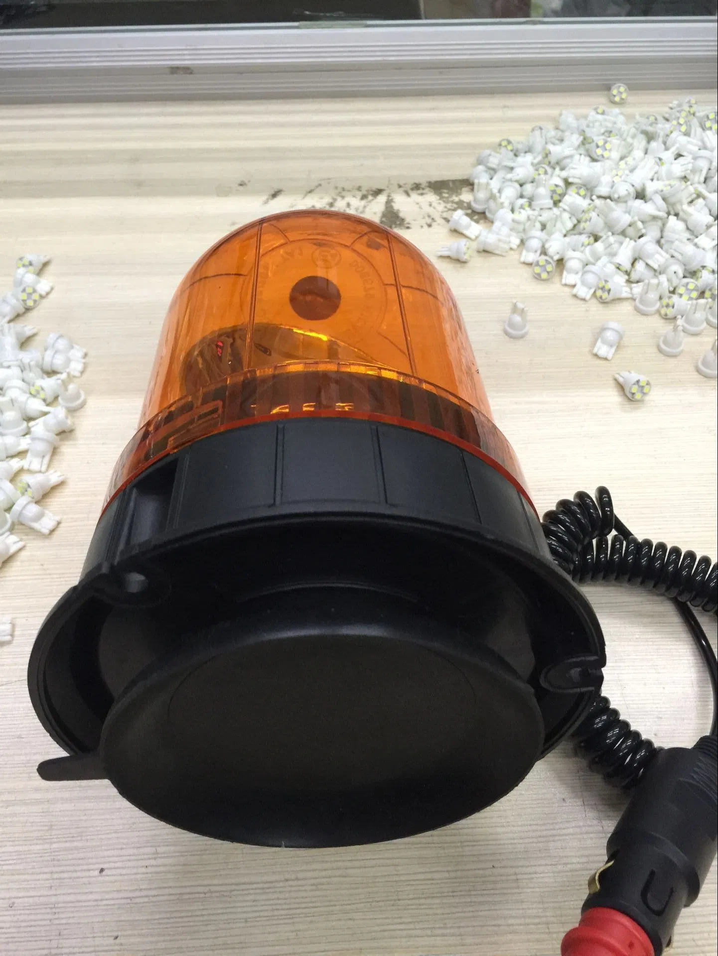 Amber Red Blue Ambulance Rescue Rotating Bulb Halogen Mining Beacons Light