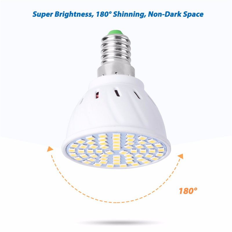 GU10 LED E27 Lamp E14 Spotlight Bulb 48 60 80LEDs Lampara 220V Gu 10 Bombillas LED MR16 Gu5.3 Lampada Spot Light B22 5W 7W 9W