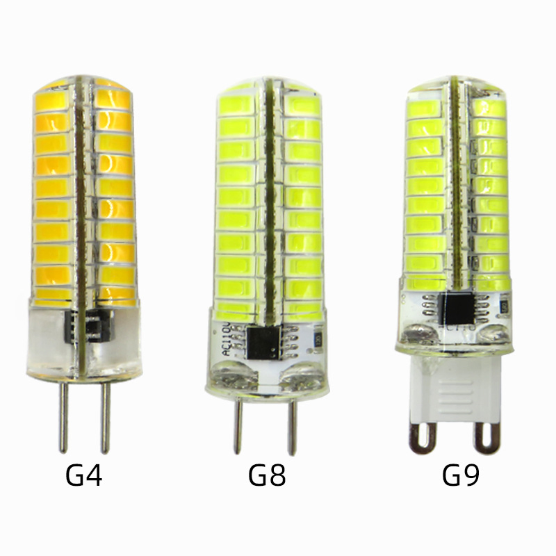 G4/G9 LED Energy-Saving Light Silicone/Ceramic Lamp Body Corn Lamp White/Warm White E27 E14 B22 SMD Bulb