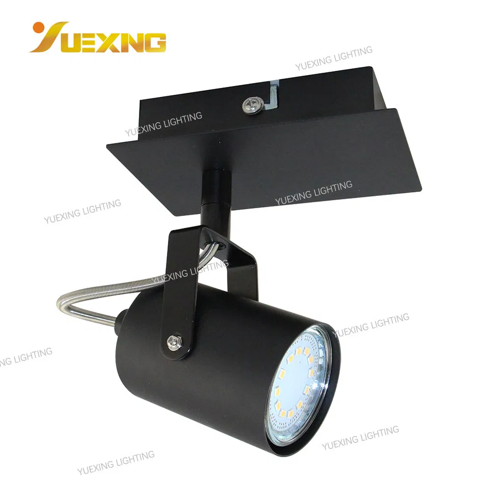 New Design Adjustable Light Spot Ceiling Light GU10 Black Round Home Halogen Bulb COB LED Spot Light
