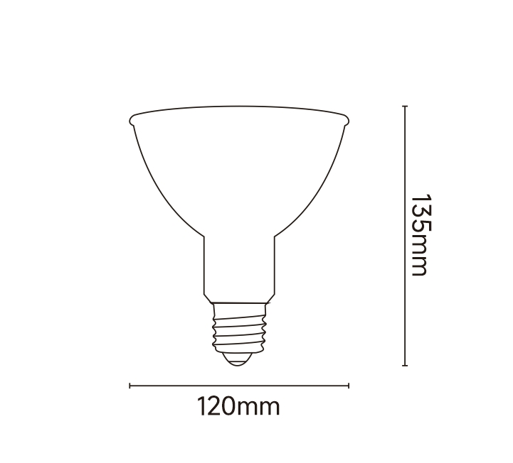 PAR38 LED Bulb 18W Spotlight, Non-Dimmable, Suitable for Indoor Recessed Tanks, Range Hoods and Outdoor PAR38, E27 Bases