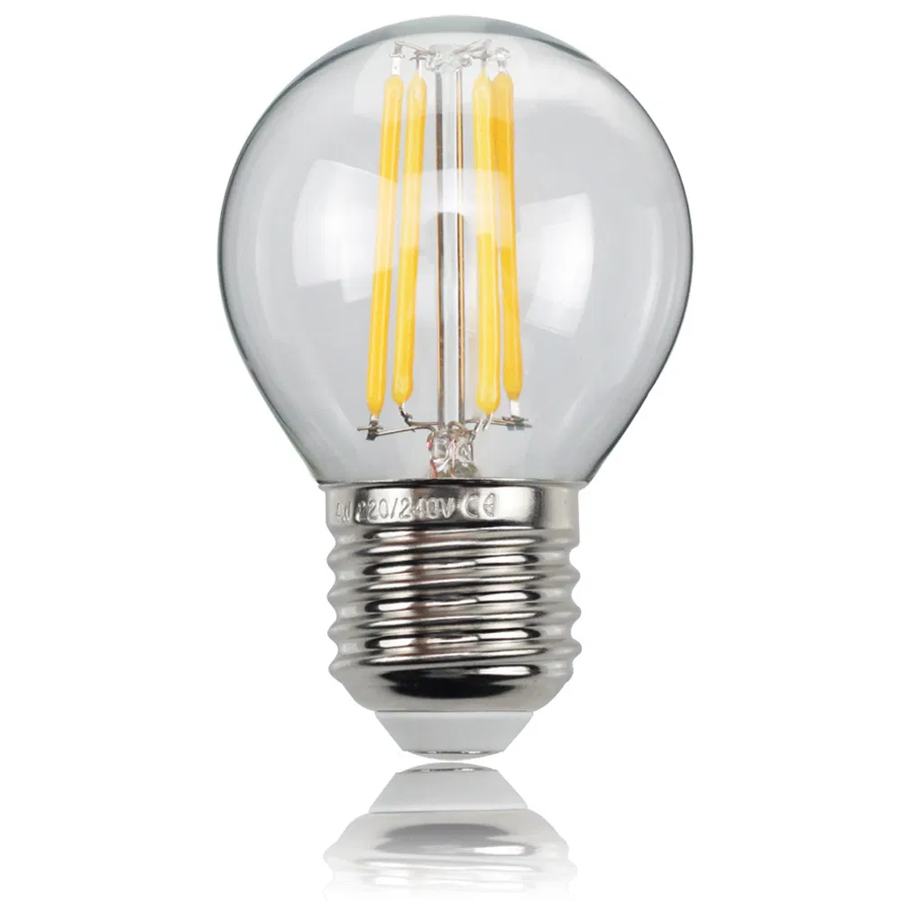 LED Bulb E12 E14 Globe Dimmable LED Filament Bulb G45 Gold Dripped Light 4W 110V 120V Warm White 2700K Decorative Mirror Lamp