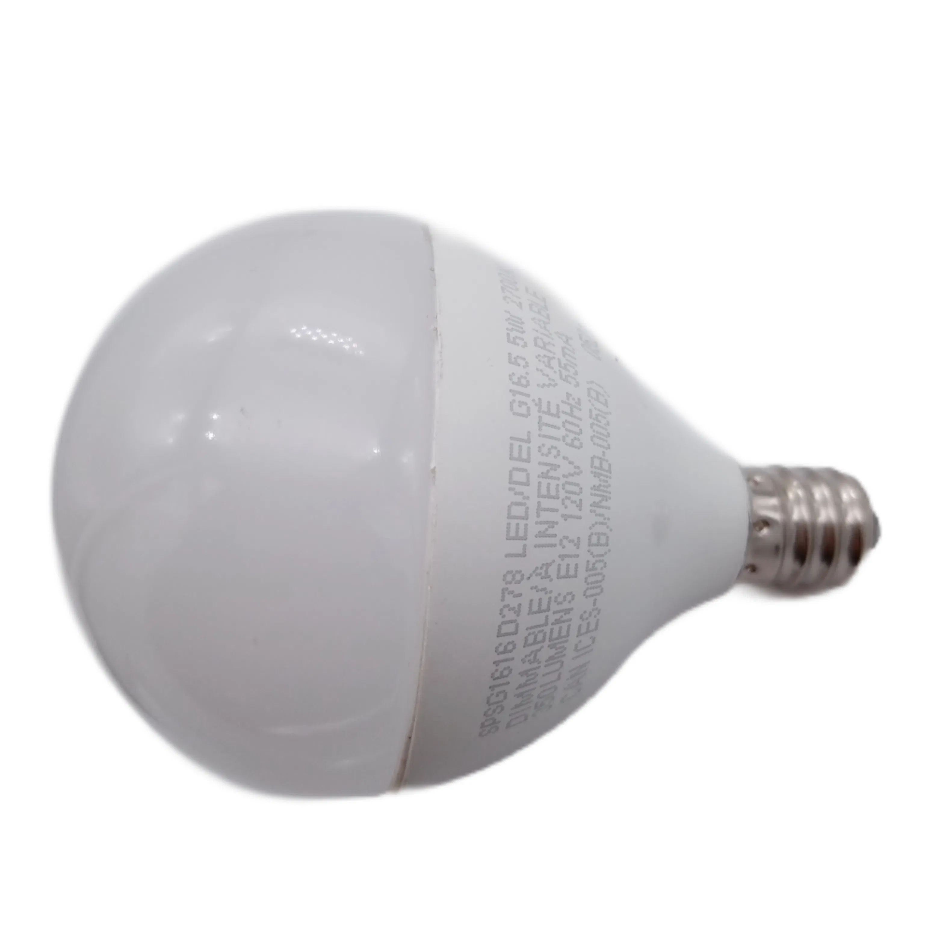 in Stock Fast Delivery G16.5 5W E12 2700K UL Listed Warm White LED Filament Lights Bulb