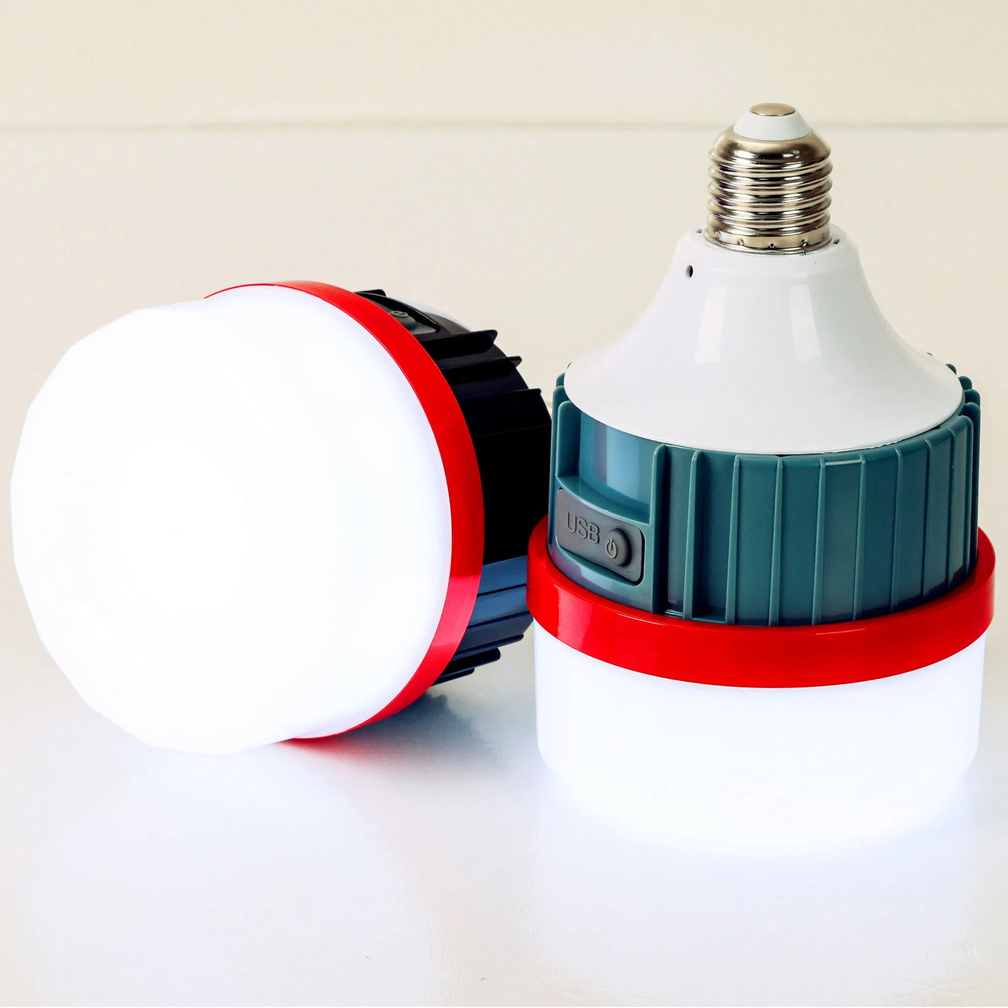 Yaye Hottest Sell Factory Price 10W/12W/15W/20W/30W/50W/80W/100W/200W/300W E27/B22 Lithium Battery Portable Rechargeable LED Emergency Bulb /Solar LED Bulbs