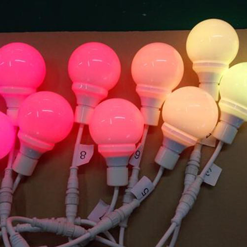 80mm 3D Waterproof Full Color RGB LED Bulb DMX512 Programmable Stage Lights