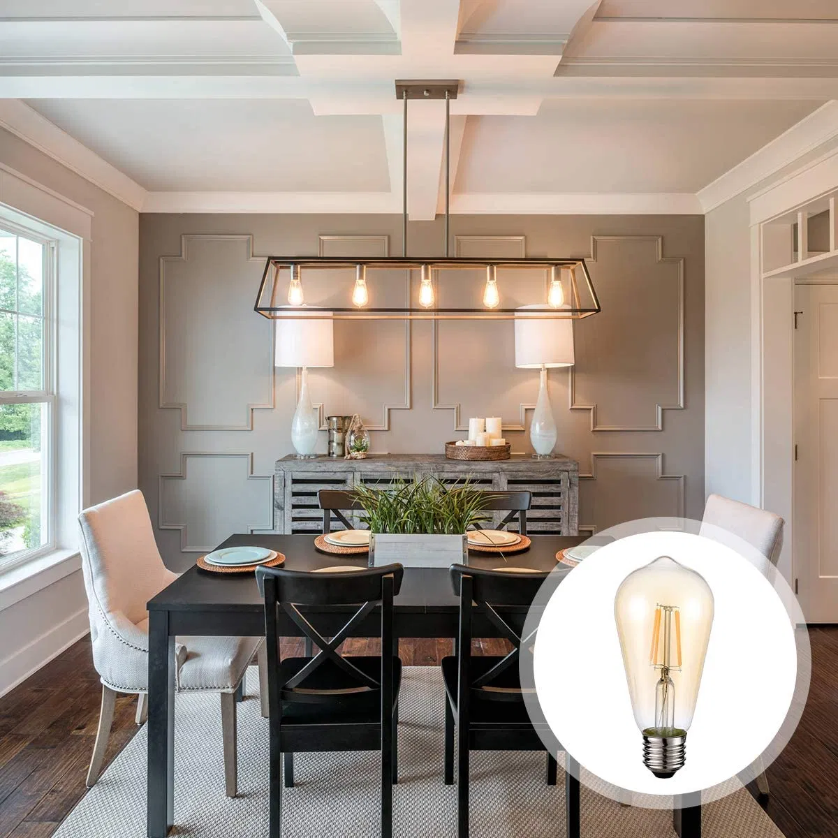 St58 4W 470lm 2200-6500K E26/E27 LED Filament Bulb