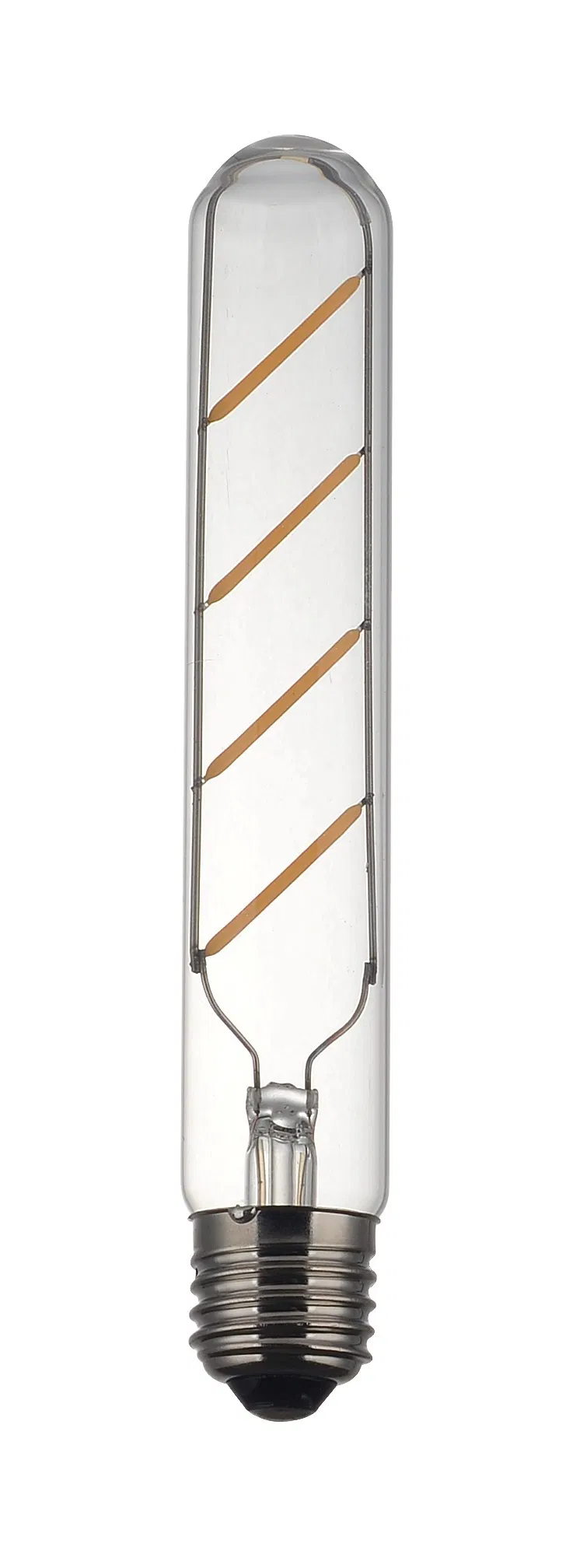 CE RoHS Clear Amber Golden spiral Straight Filament T20 Linear Tube Lines X Slash T-Bulb LED Filament Bulb