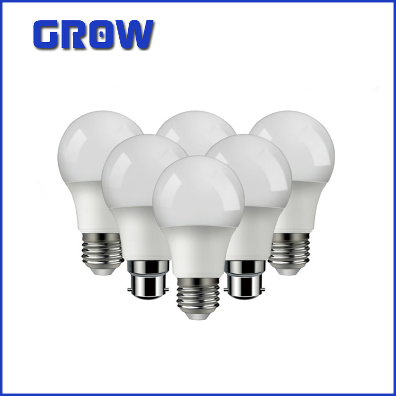 A60 LED Globe Bulb 8W E27 B22 Base 220-240V Plastic Aluminum for Indoor Lighting with New CE RoHS ERP Approval Chinese Manufacture