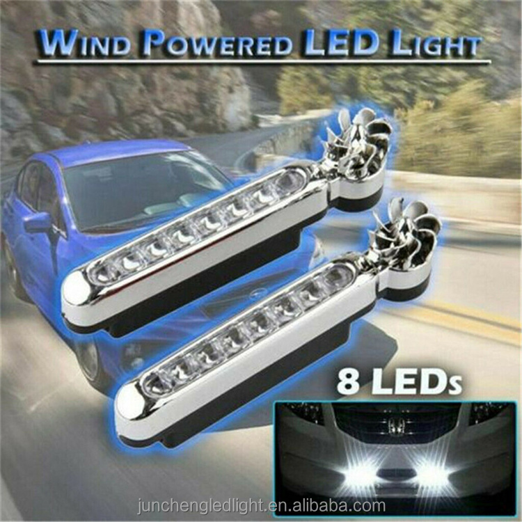 Fashion Wind Powered Led Exterior Decor Light for Automobiles Bikes and EVs Universal