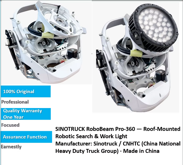 SINOTRUCK RoboBeam Pro-360 Roof-Mounted Robotic Search &amp; Work Light