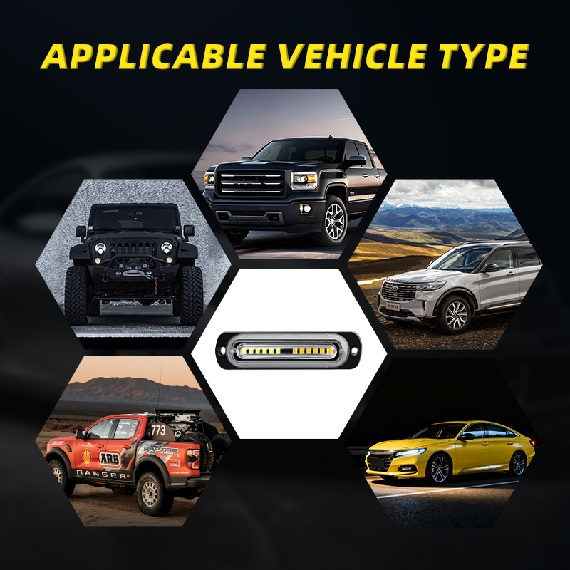 OEM Car Grille Light Wireless Remote Control Waterproof LED Daytime Running Light for Global Vehicle Models Customizable