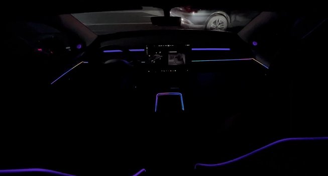 New Premium Car Interior APP Control Atmosphere Lamp High Quality Car Decorative Ambient Light Suitable for Tesla 21-22 Model 3