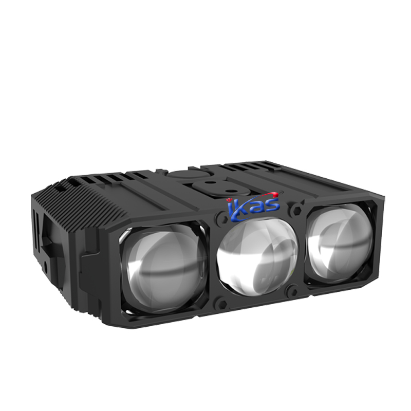 Free Laser logo Three Eyed Grille Spotlights Headlights 3000K 6500k High Low Beam 170w Front Bi Led Projector Lens for Car