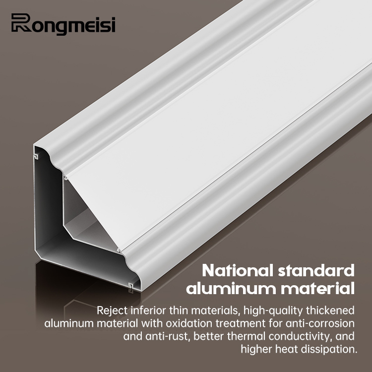 Led Profile Light Aluminum,LED Cove Lighting - Decorative Crown Molding With Integrated LED Strips For Ambient Interior Light