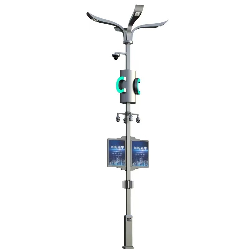 Multi Function LED Smart Road Lighting Pole Intelligent WiFi Street Lamp EV Charging Station Street Lamp