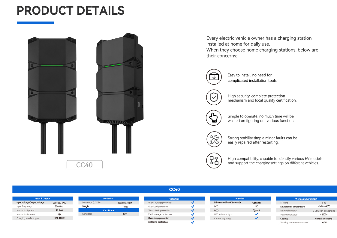 BESEN CC40 EV Charging Station Installation