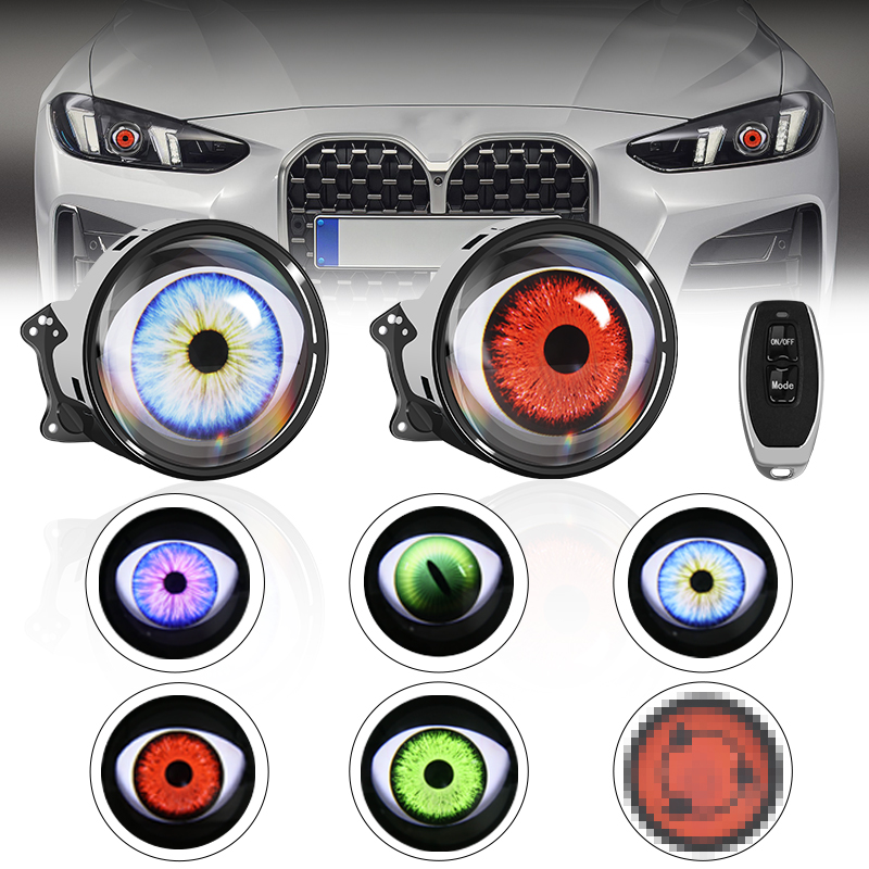 Hot Sales 12V-36V Dynamics 7 Modes Remote Control Demon Eye Car Devil Eyes Headlights System Other Car Light Accessories