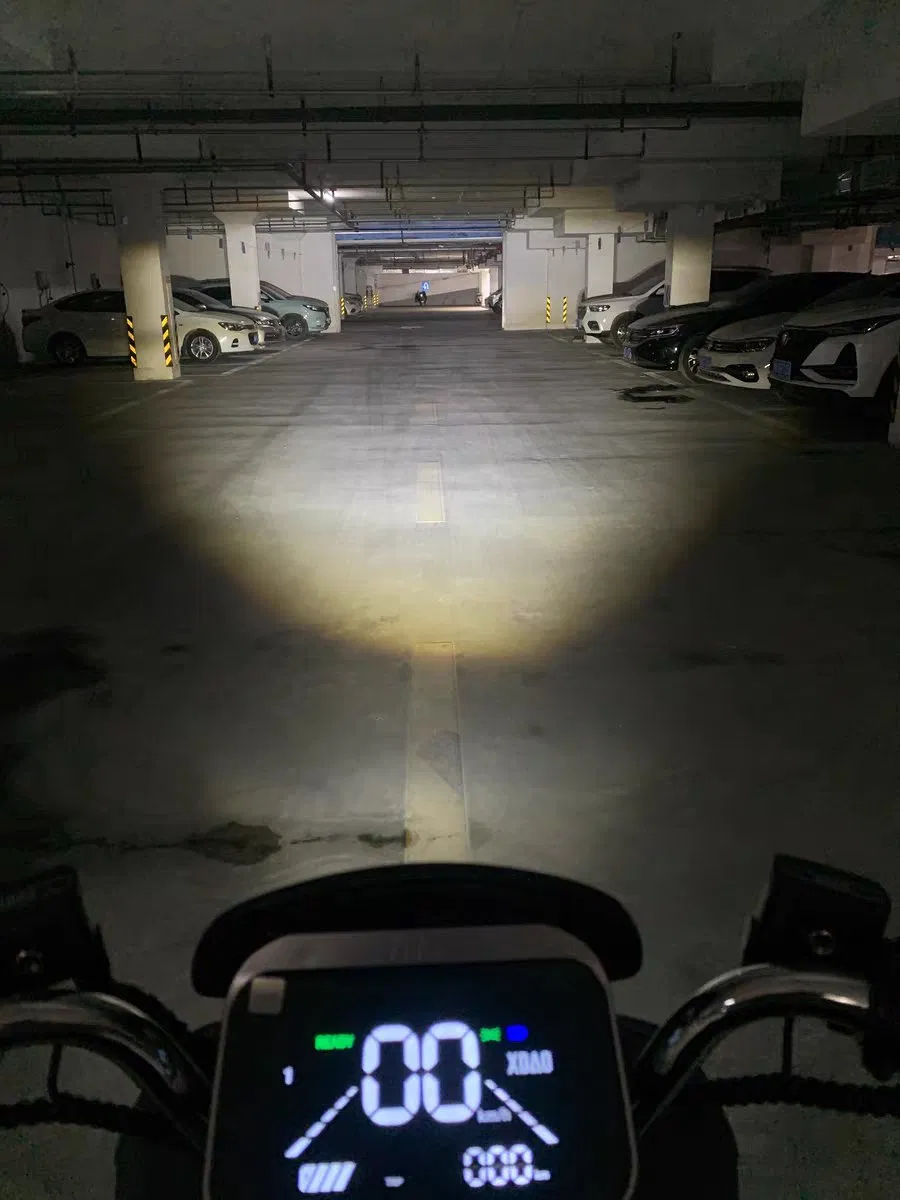 Wholesale 3 Lens Electric Vehicle LED Headlights Motorcycle Scooter Spotlights Three-Wheeled Vehicle Bulb