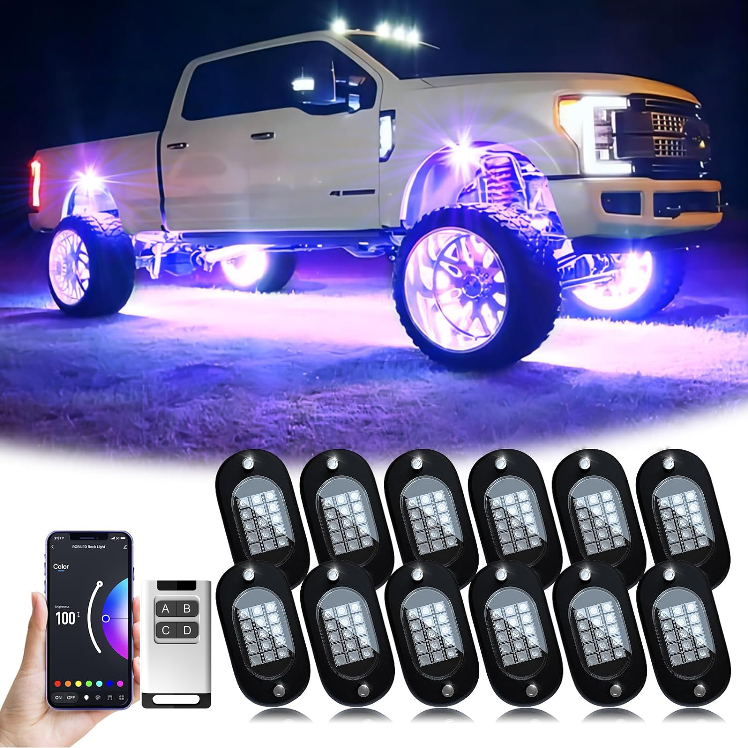 RGB Rock Lights Features