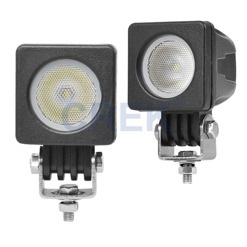 2" Scooter Motorcycle Bike Bicycle 10W Square LED Work Lighting, Auto Car ATV UTV Driving Light, Mechanical Equipment Working Lamp