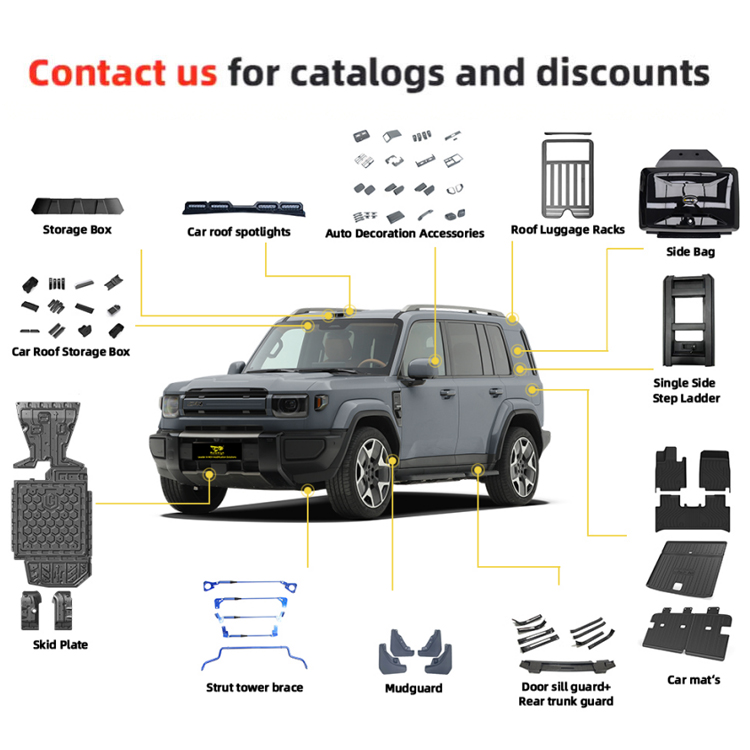 Car Roof Spotlights for Icar V27 ABS Roof Light Bar With LED Spotlights Off Road EV Car Exterior Accessories