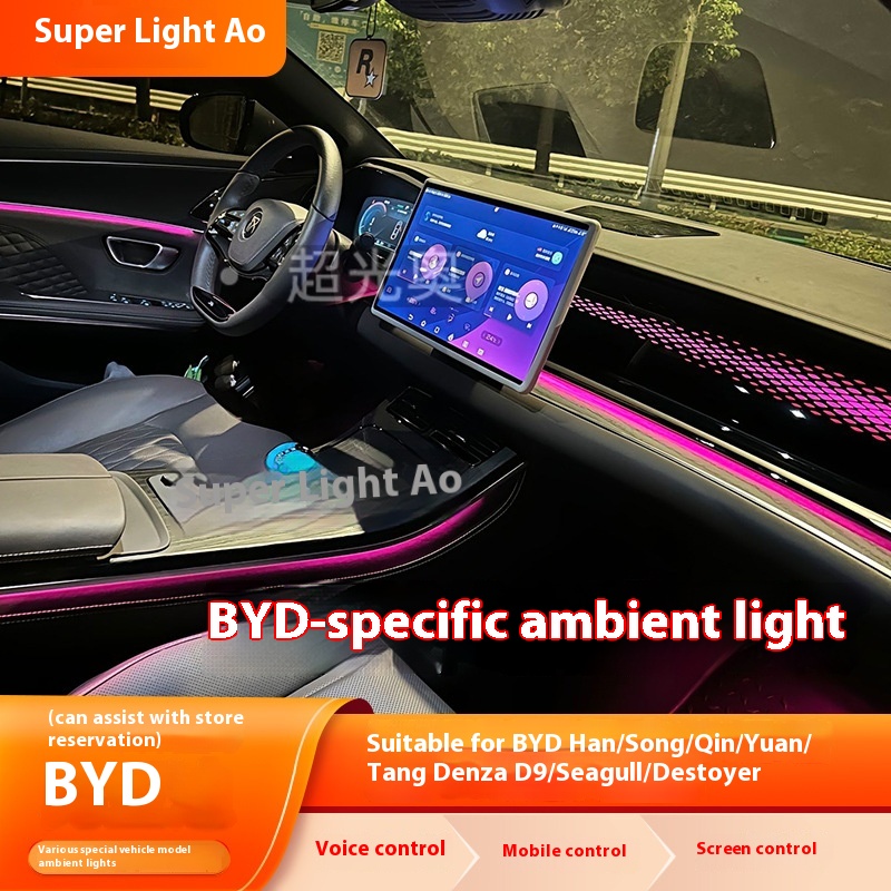 Ambient light for BYD Auto Interior Modification Han Tang Qin PLUS Song PLUS Yuan Destroyer Tengshi Seal 06 Qin L Song L