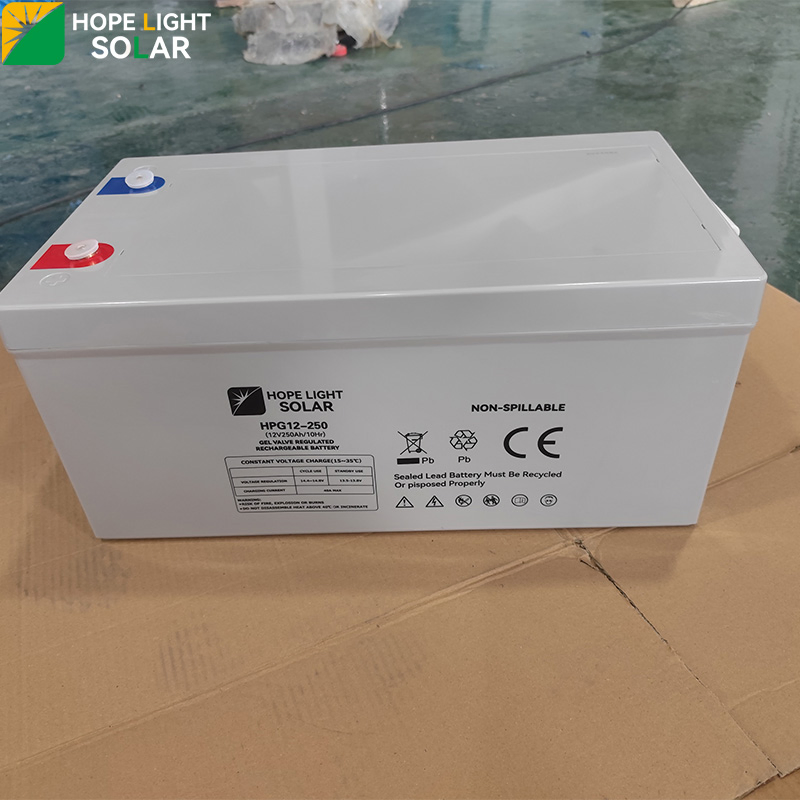 Solar Battery Gel 12V 100ah 200ah 250ah Lead Acid Battery System Use