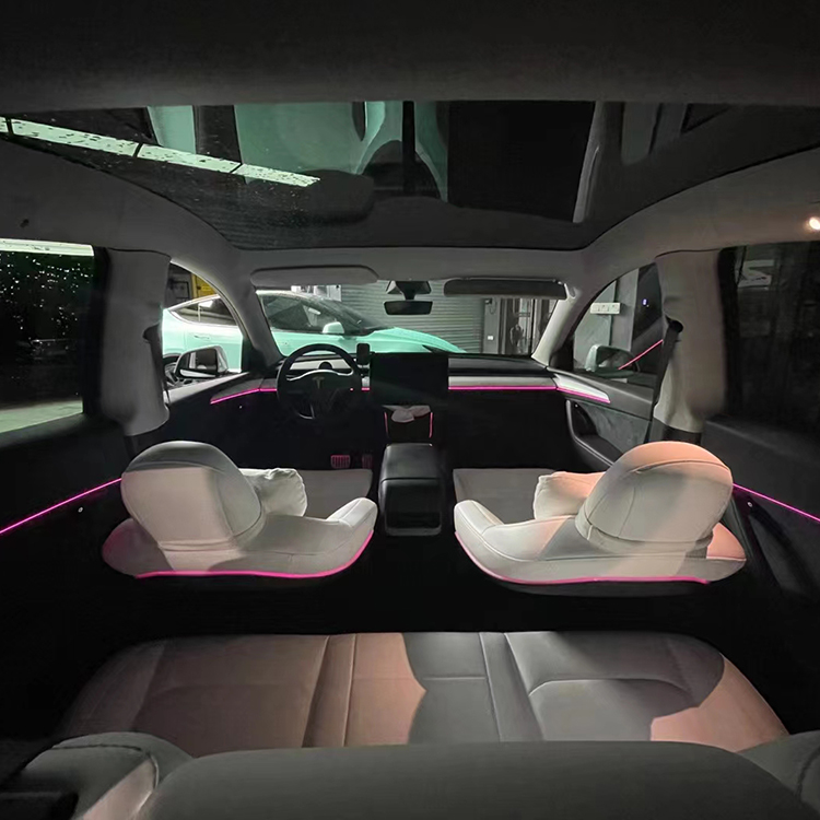 2022 Hot-selling Model Suitable for Tesla Car Interior Environment Laser Engraving Ambient Light