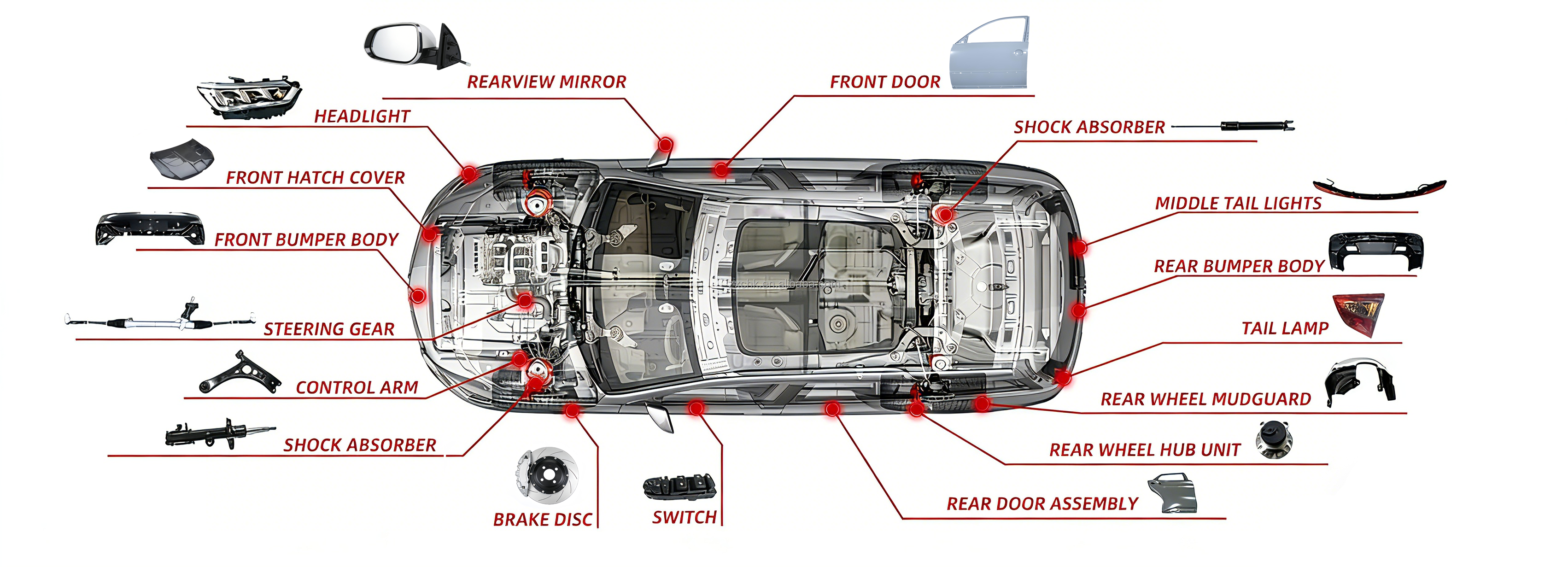 Chinese Cars Auto Spare Parts