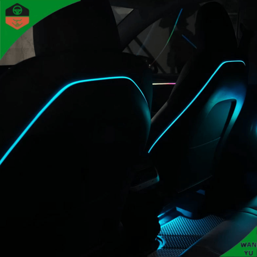 Premium Car Interior Ambient Lights for Tesla Model 3 / Y APP Remote Control Dream Color Atmosphere Lamp