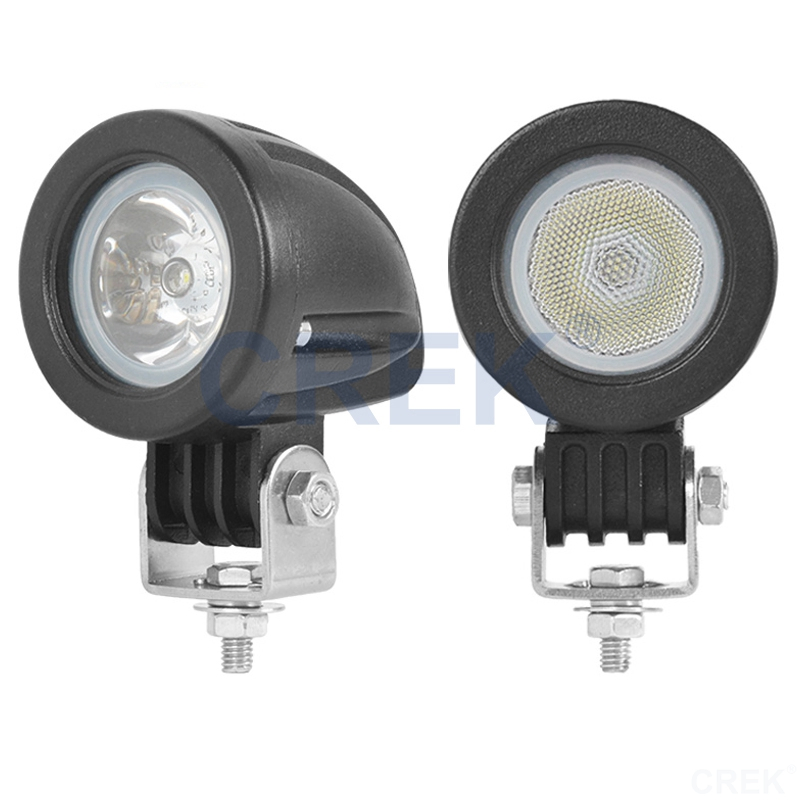 Motorcycle Parts 2inch 10W Round Small Front Spot Flood Driving LED Head Light, Car Electric Bike Bicycle Work Lighting Fog Lamp Factory Wholesale