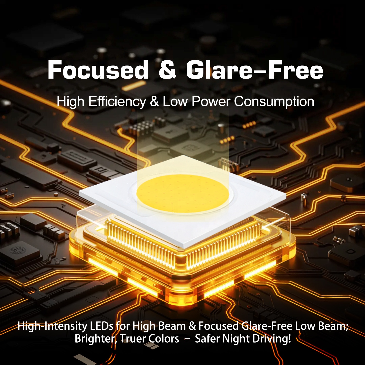 Lanseko New Perfect Fit Easy Installation Replacement Super Bright LED Fog Light Matrix Lens Module Head Lights For Model Y/3
