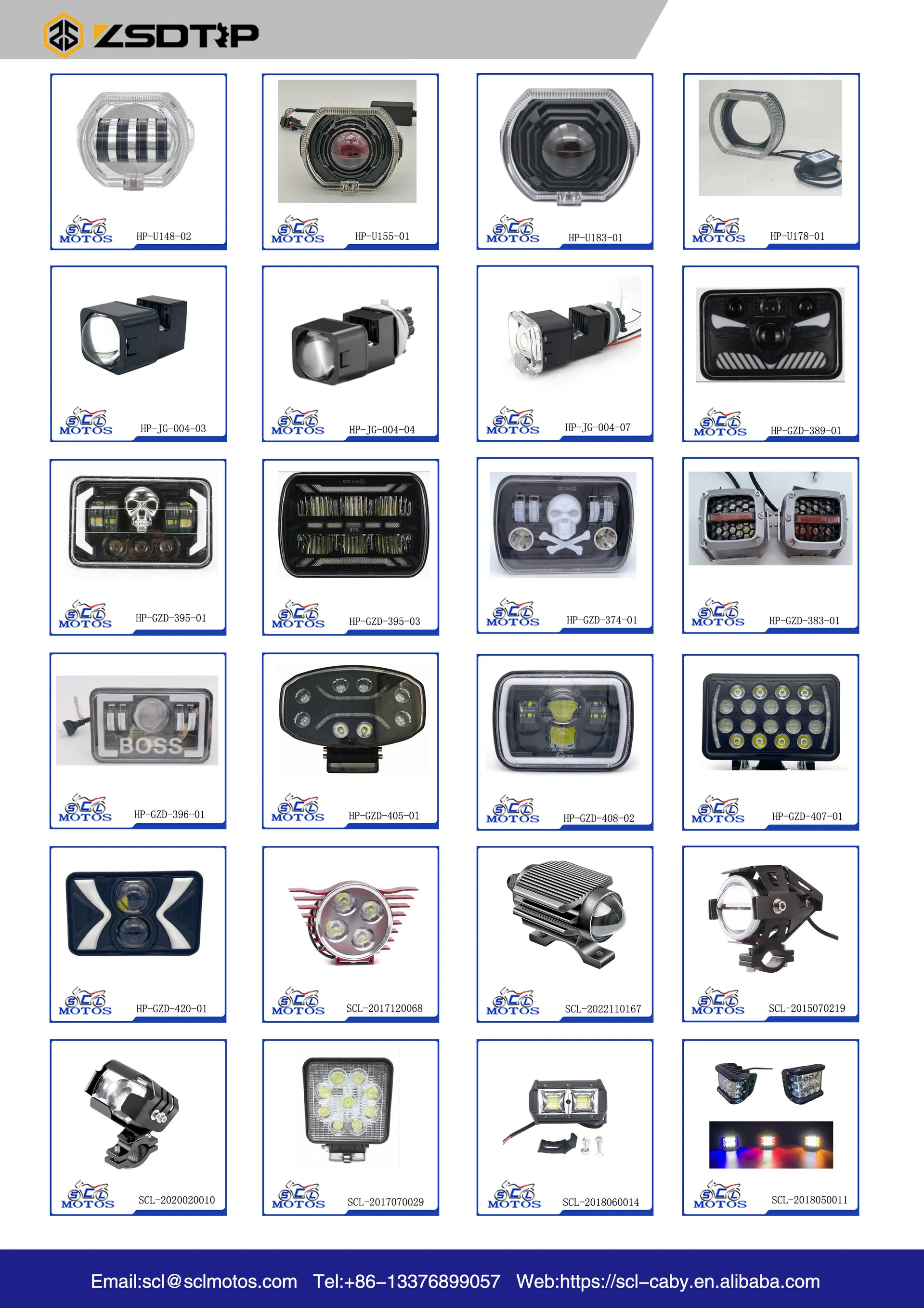 Motorcycle LED Spotlights Drawing 3