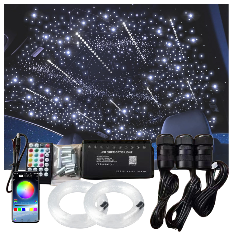 Factory New Meteor Light Car Projector Led RGBW Starry Sky Projector Lamp Starlight Headliner Kit Star Ceiling Light for MPV SUV