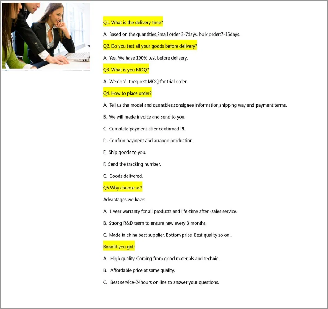 Quality Control FAQ