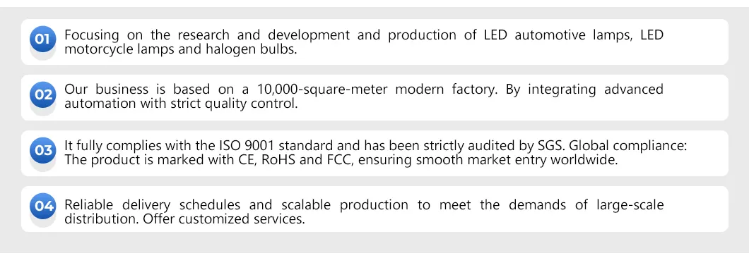 Y1 H4 High Brightness Energy Efficient Car LED Headlight for Vehicle