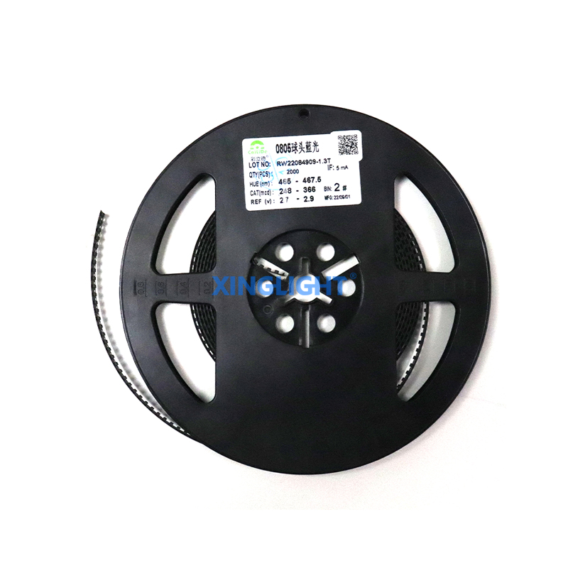 XINGLIGHT 1206 Reverse Mount LED Chip Ice Blue Red Yellow Green White Orange Warm White Amber SMD 1206 Side View LED