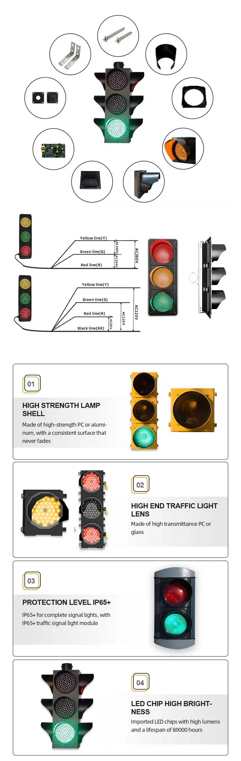 Energy-Efficient LED Crosswalk Lights