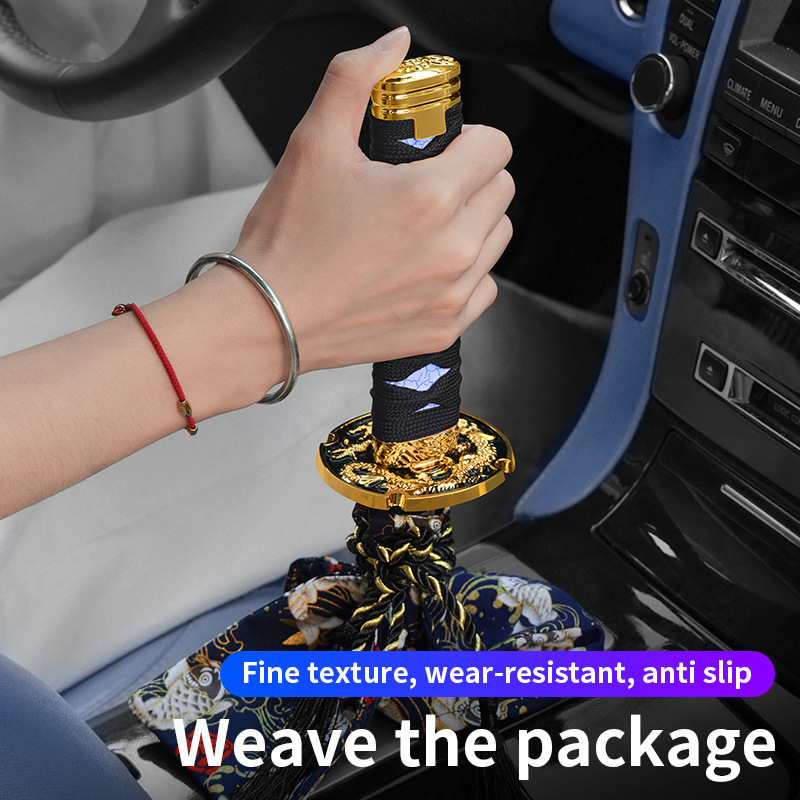 Car Modified Led Luminous Gear Head Samurai Gear Handle JDM Shift Knob Car Shift Lever Handle Samurai Gear Shift Knob