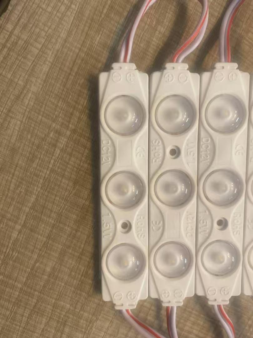 1.5W DC12V IP65 Waterproof 8cm 2835 SMD LED 3Pcs Fire Proof Module For Backlit Advertising Boards &amp; Home Decorations