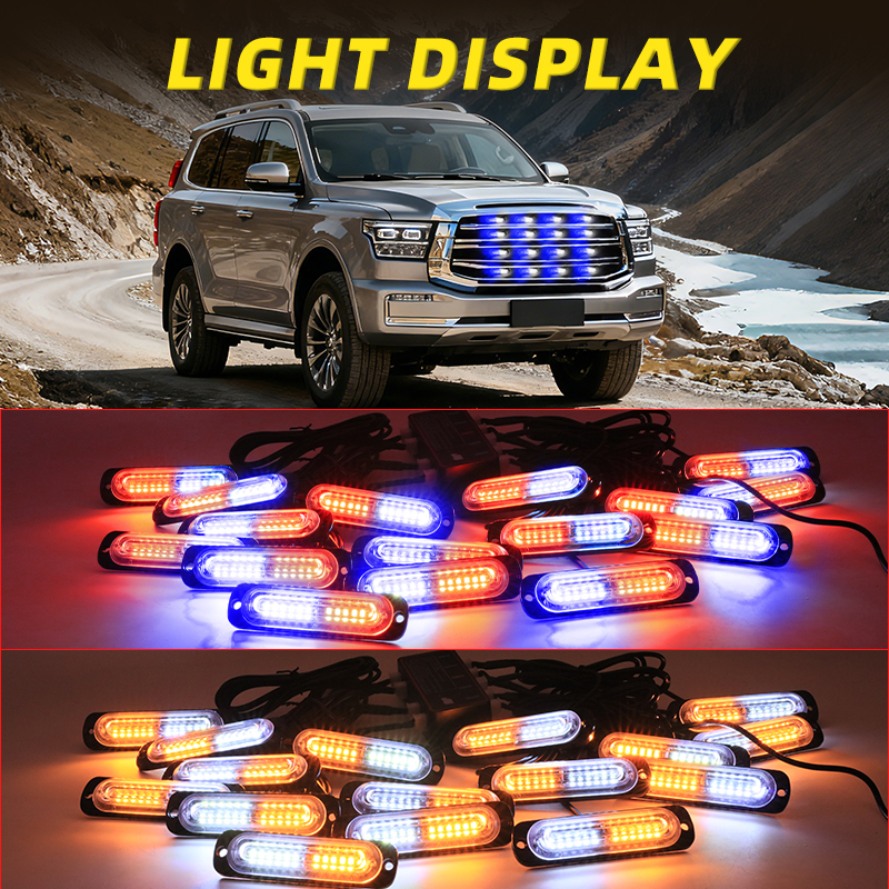 OEM Car Grille Light Wireless Remote Control Waterproof LED Daytime Running Light for Global Vehicle Models Customizable