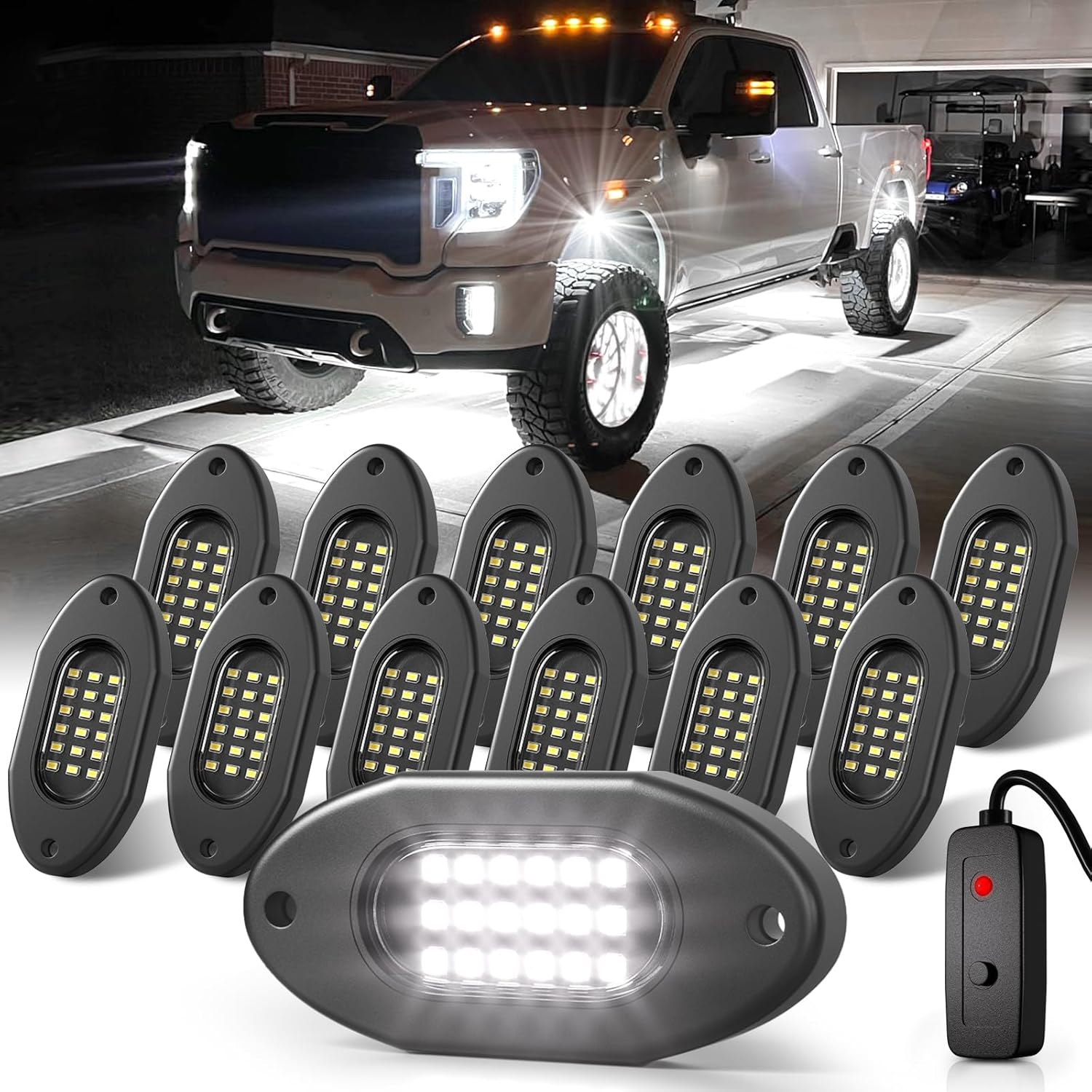 White LED Rock Light Presentation