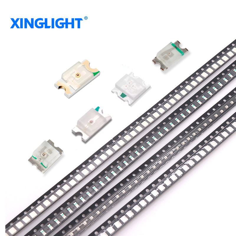 XINGLIGHT 1206 Reverse Mount LED Chip Ice Blue Red Yellow Green White Orange Warm White Amber SMD 1206 Side View LED