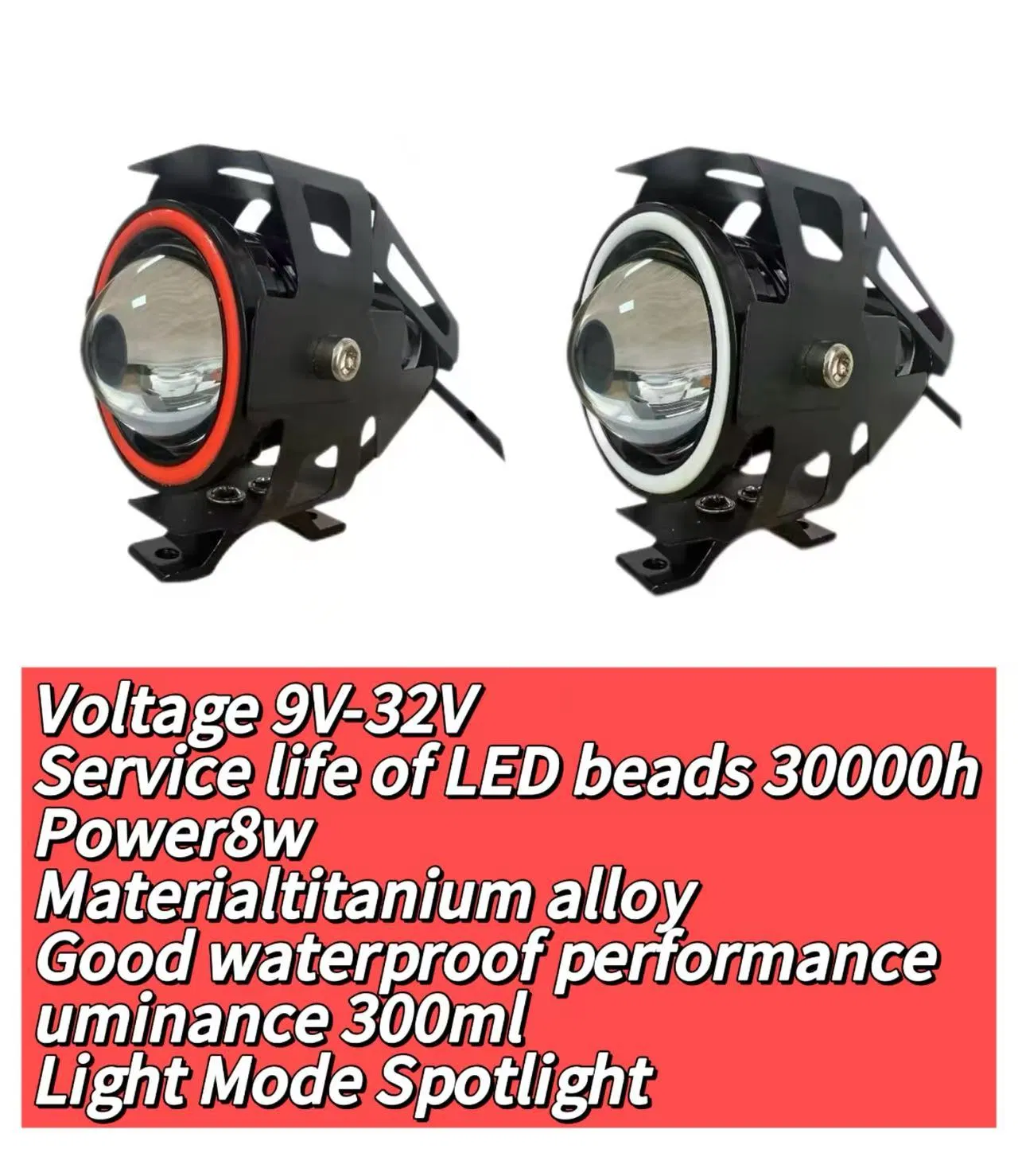 External RGB DRL Electric Scooter Mountain Bracket Stainless Steel Lamp