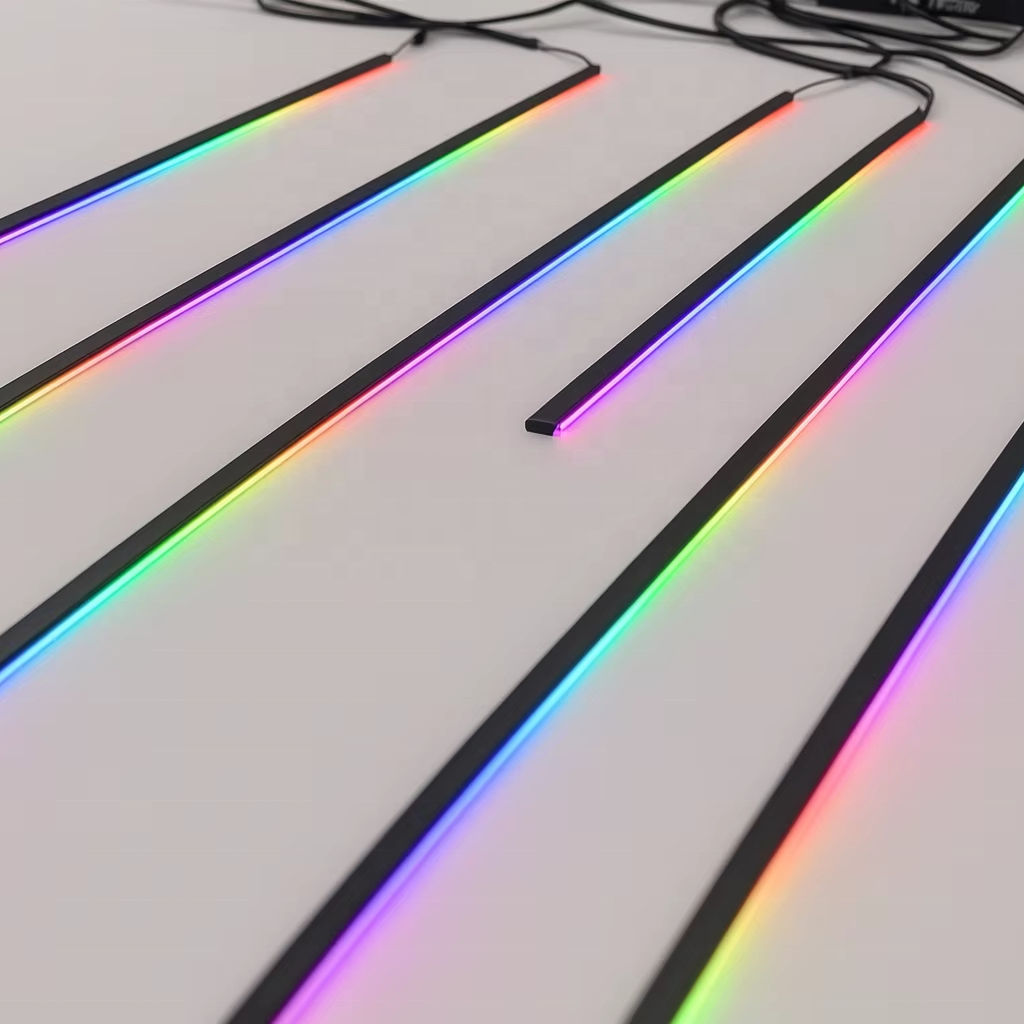 18 In 1 Smart App Control RGB Car Interior Ambient Lighting Kit Multicolor LED Strips For Auto Decoration