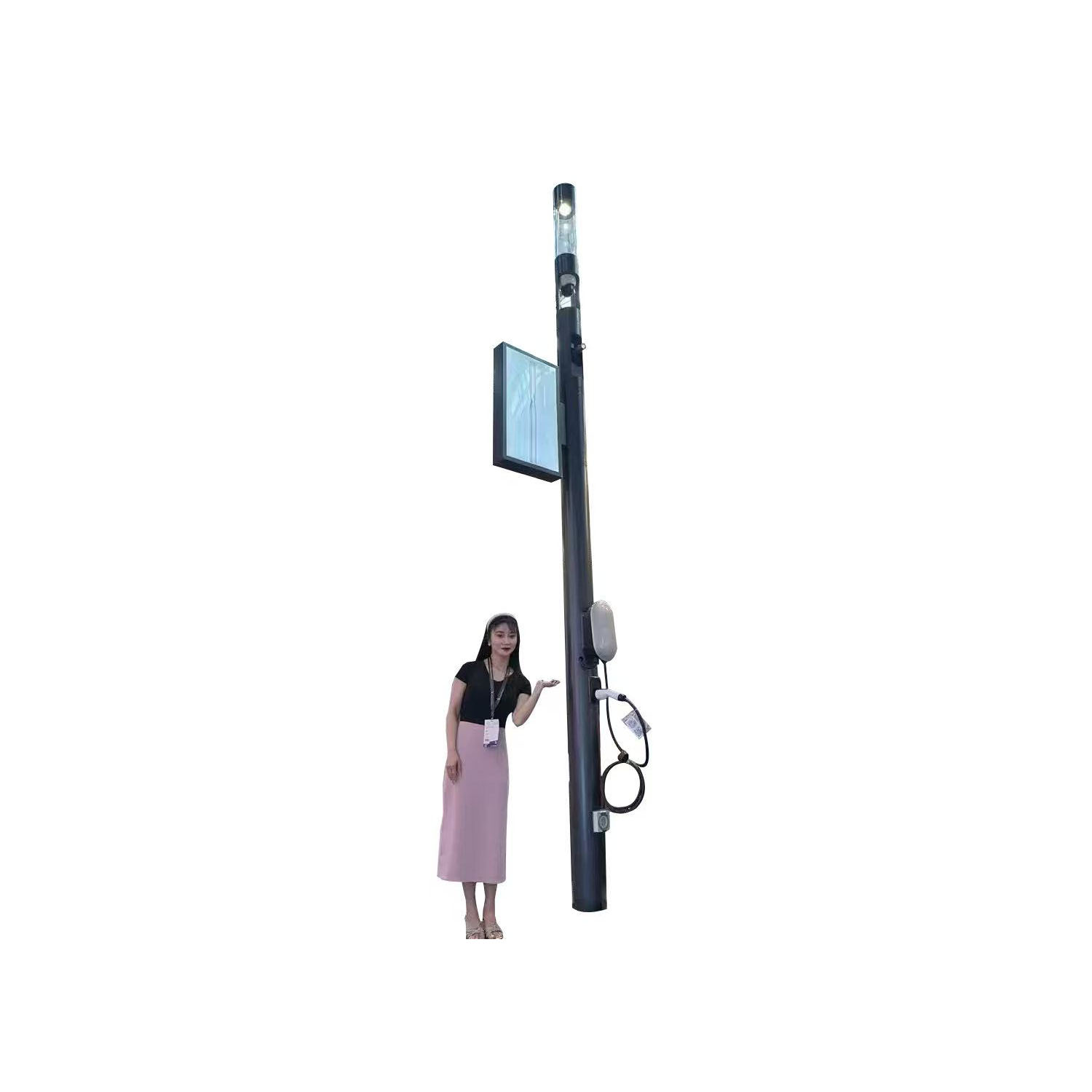 Hot Sell LED Road Lighting Pole Intelligent WiFi Street Light EV Charging Station Smart Street Lamp with Camera