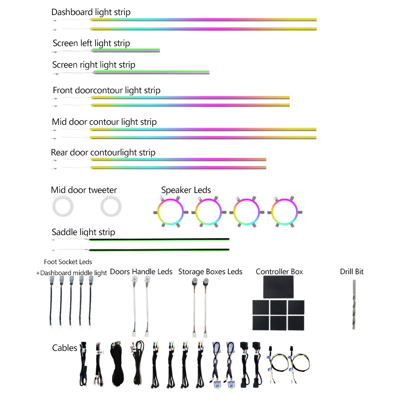 Denza D9 LED Ambient Light-Colorful 12V Retrofit/Upgrade