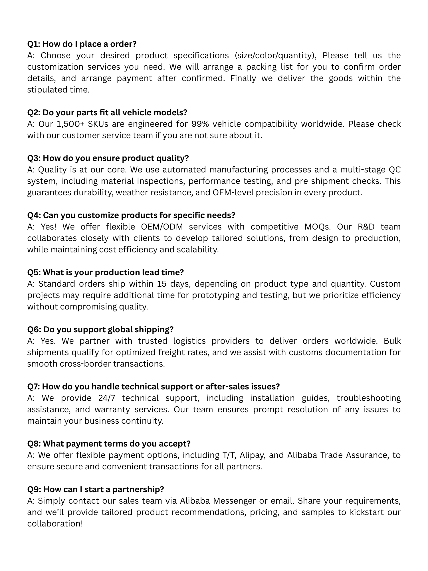 FAQ Banner