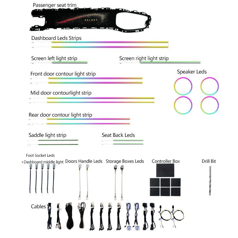 Denza D9 LED Ambient Light-Colorful 12V Retrofit/Upgrade